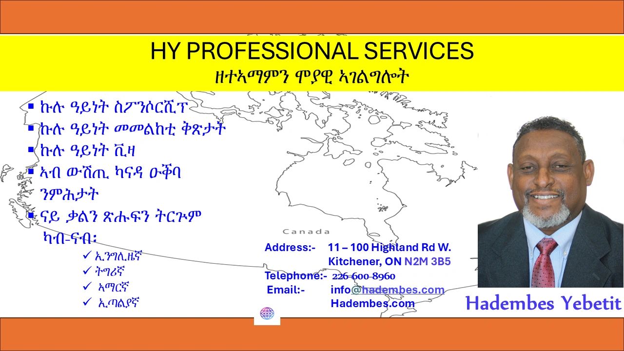 HY Professional Services — Hadembes Yebetit